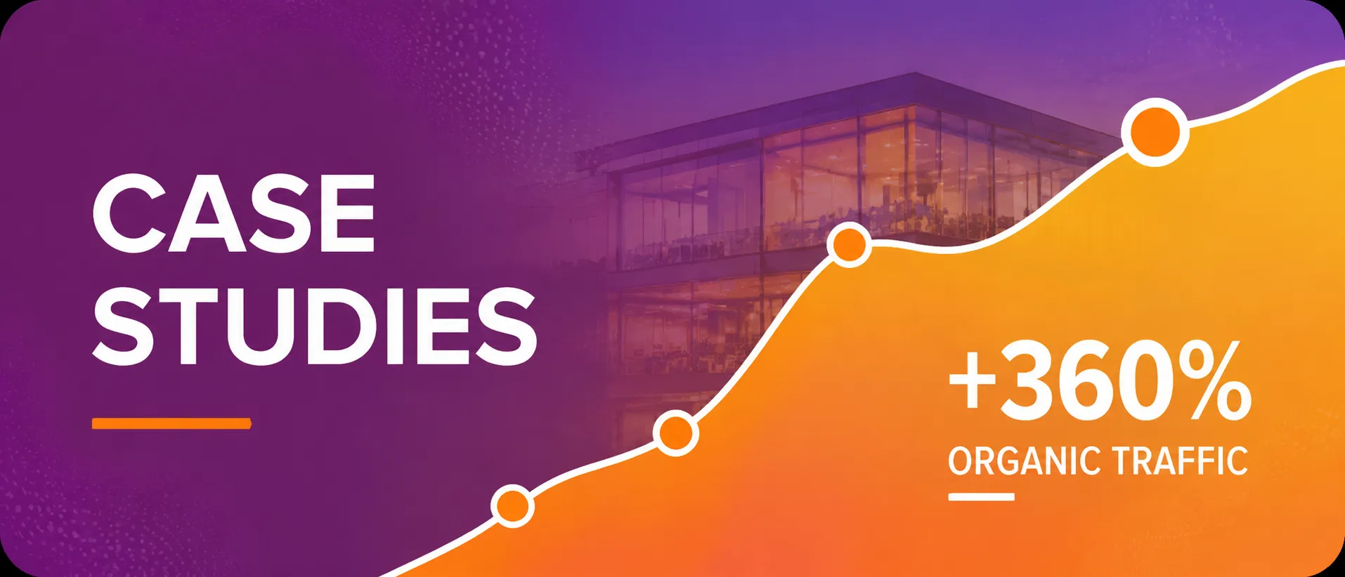 Case Studies +360% Organic Traffic
