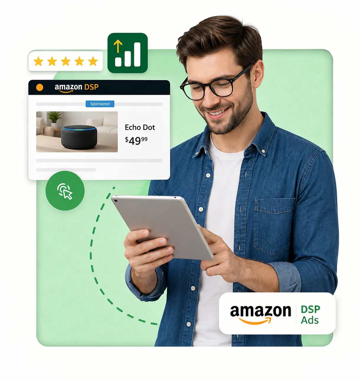 Amazon DSP Advertising Dashboard Concept